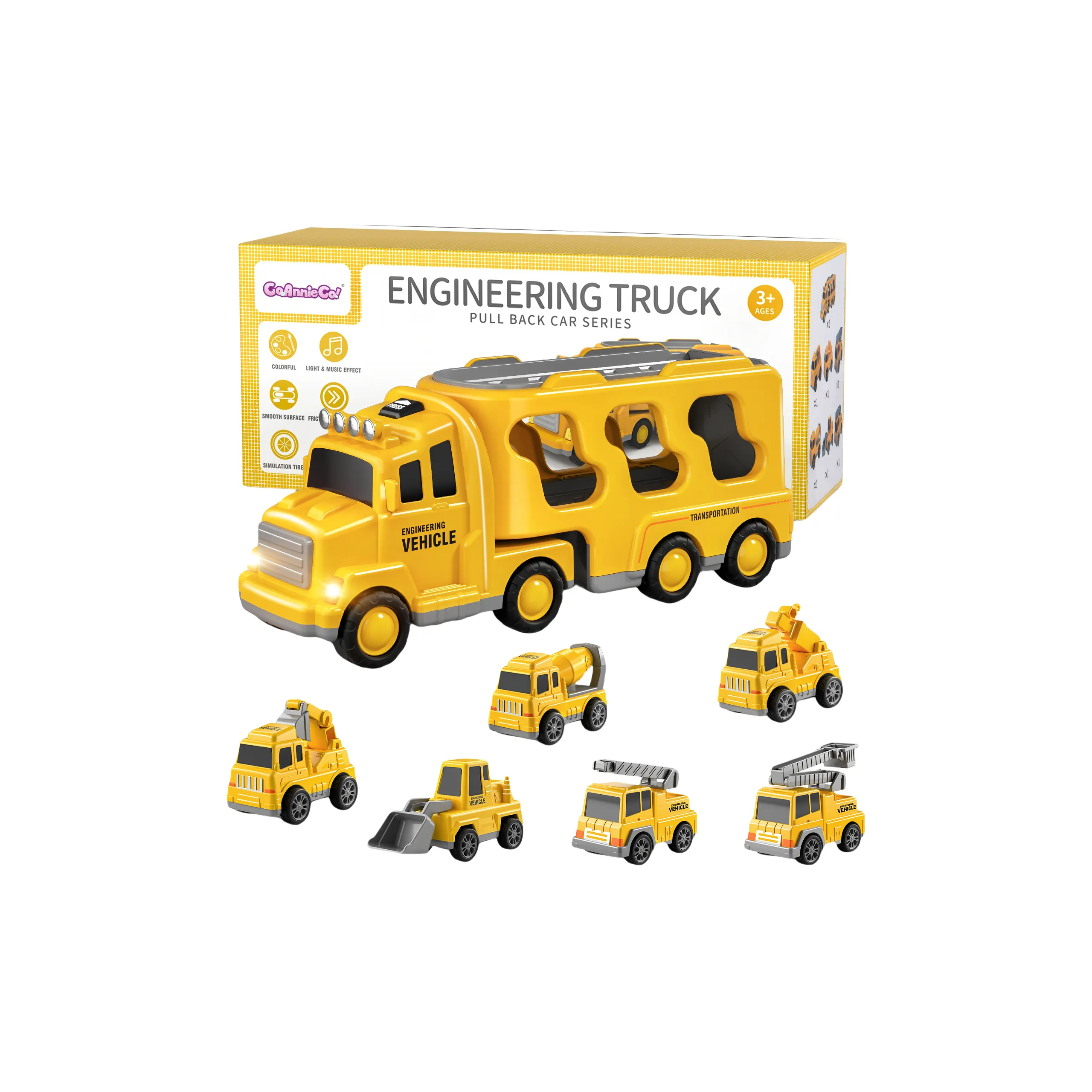 TEMI Большой размер Инженерный Хранение Автомобиль Набор Радиоуправляемые игрушки