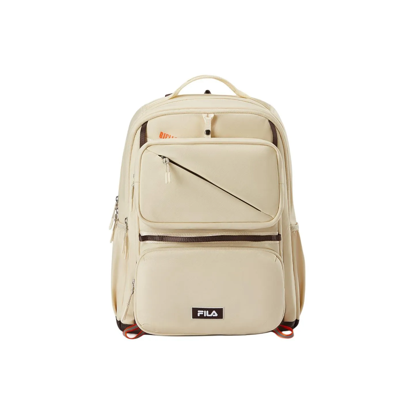 FILA KIDS Nylon Backpack Medium Size Unisex Beige