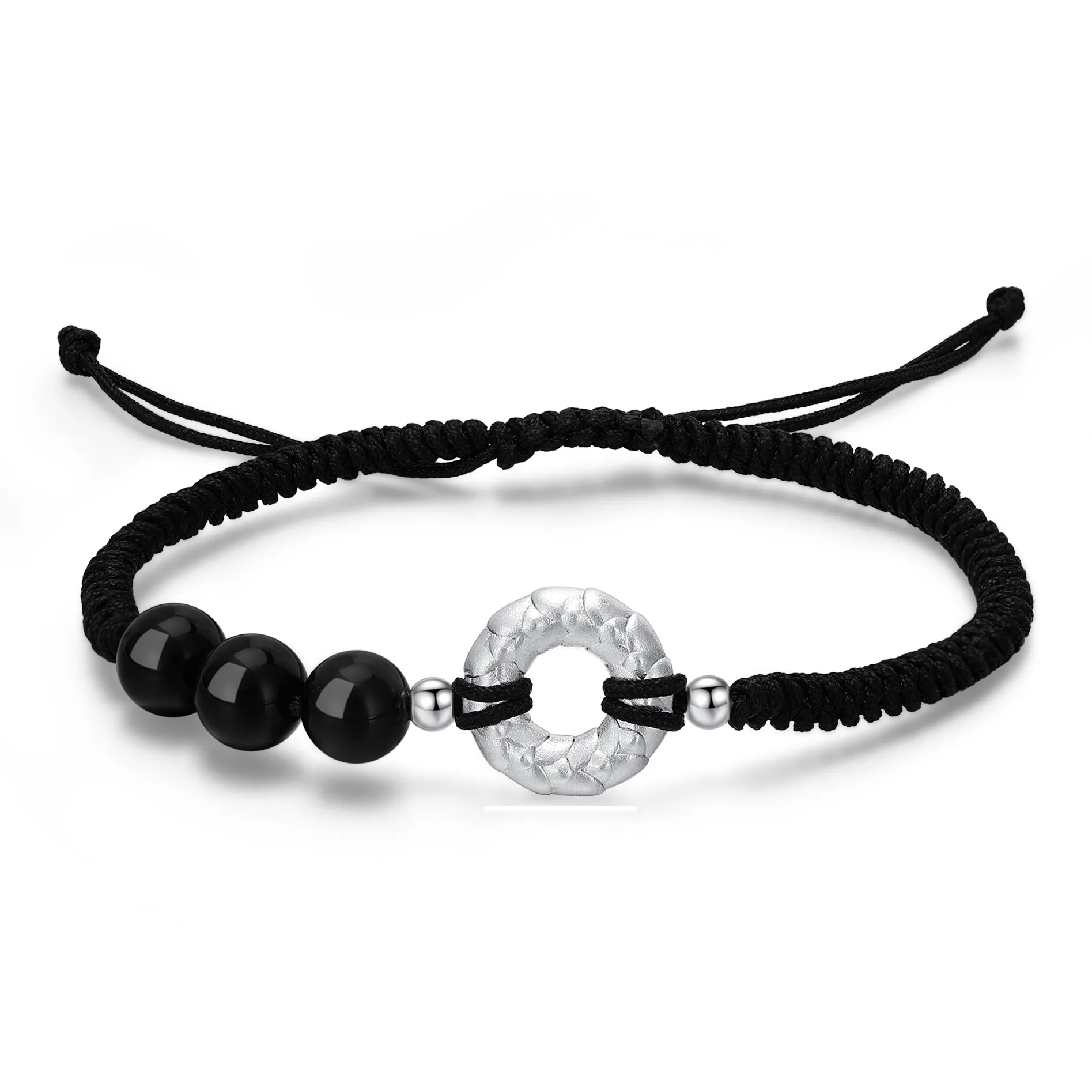 ZSY 999 Fine Серебряный Мужской Браслет Унисекс Коробка