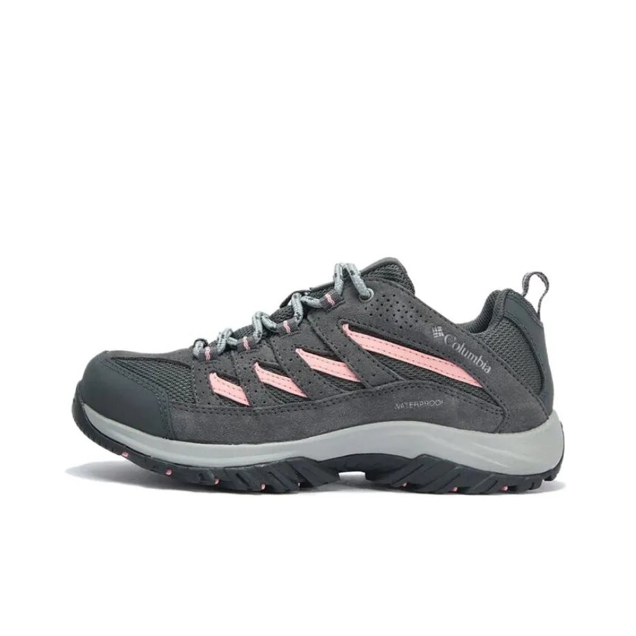 Columbia Crestwood Slip-Resistant Low-Top Trekking Shoes Women's Gray