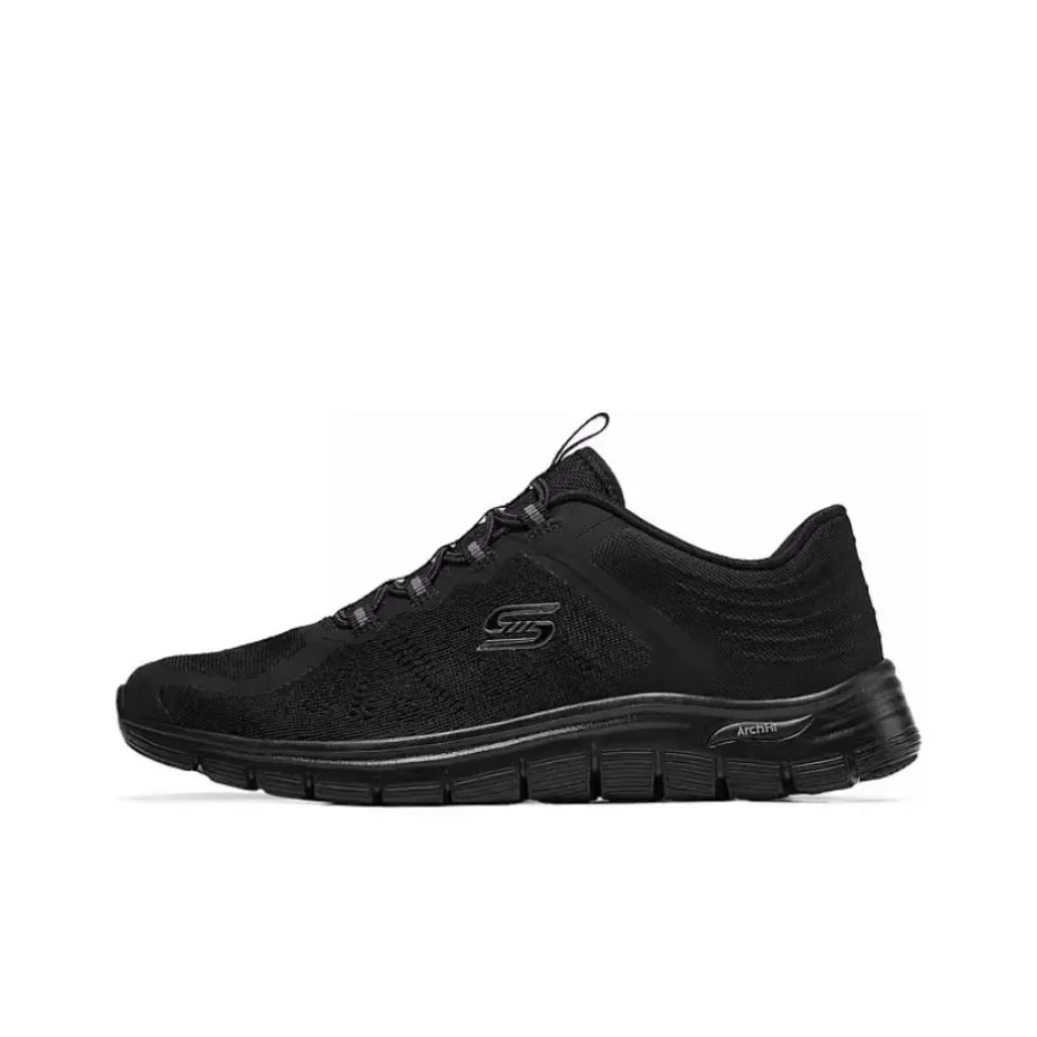 Skechers Arch Fit Low Топ Кэжуал Женский Черный