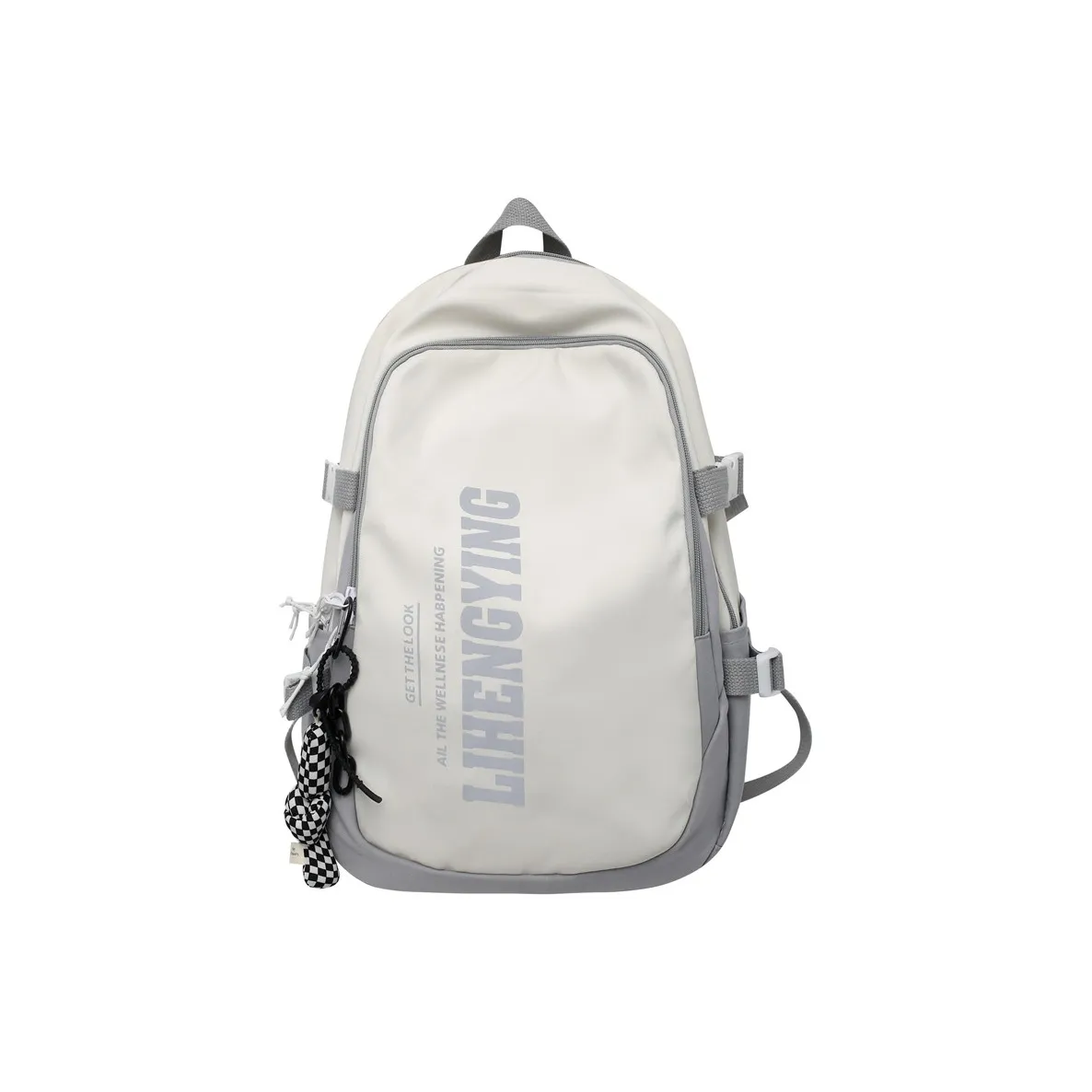 Kaka Tree Nylon Backpack Unisex Gray/Black/Orange/Purple/Blue