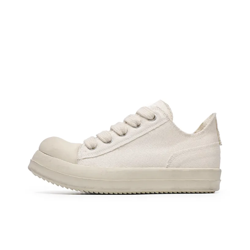 Angelmi Slip-resistant Abrasion-resistant Low Top Casual Shoes Men's Mud White