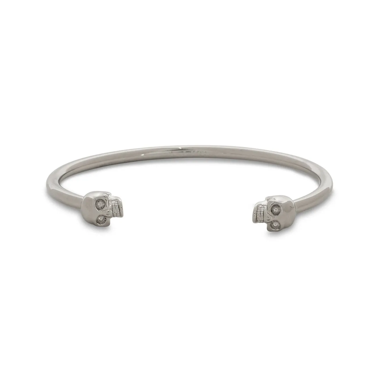 Alexander McQueen Thin Twin Skull Bracelet