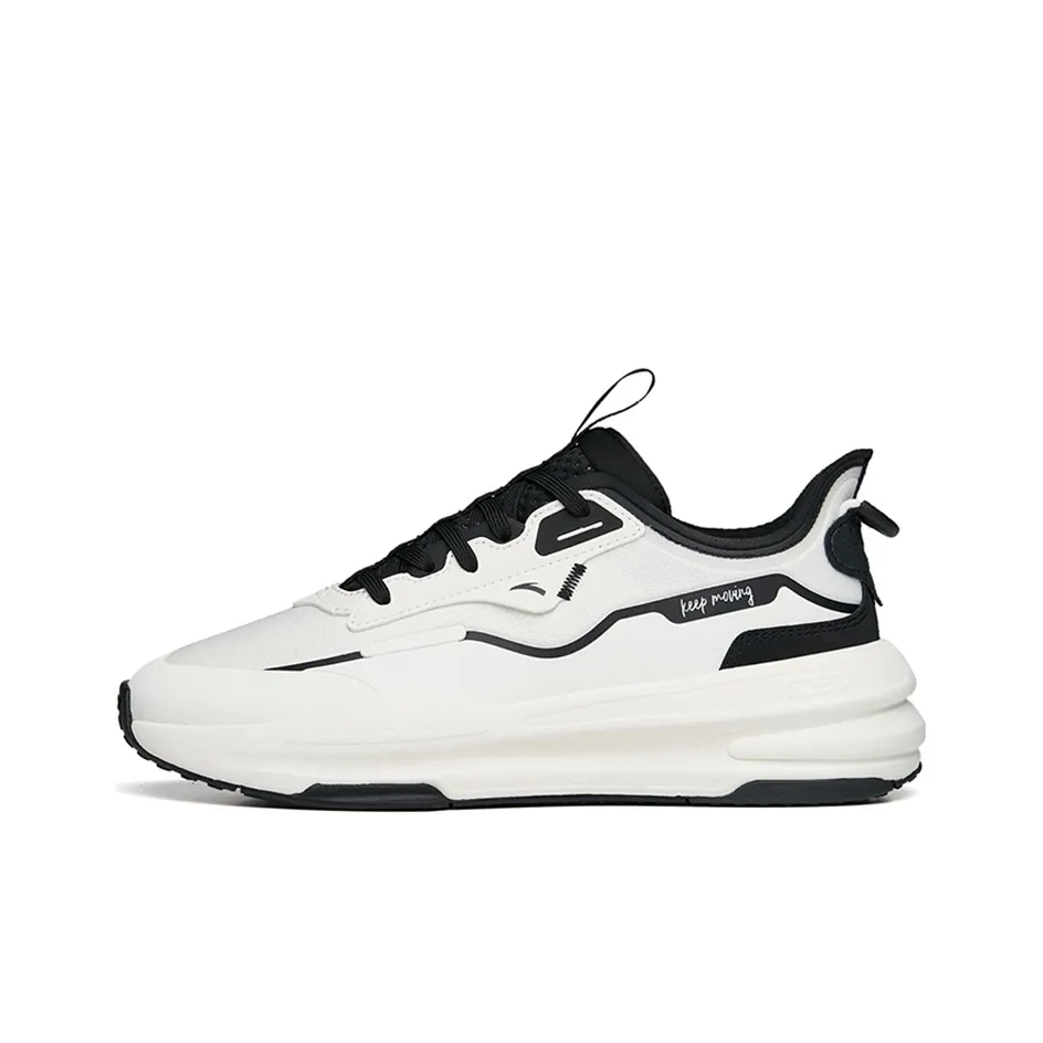 Anta C37 Series Cushioning Lightweight Wear Resistant Slip Resistant Low Top Sports Casual freak shoes Women's White Black