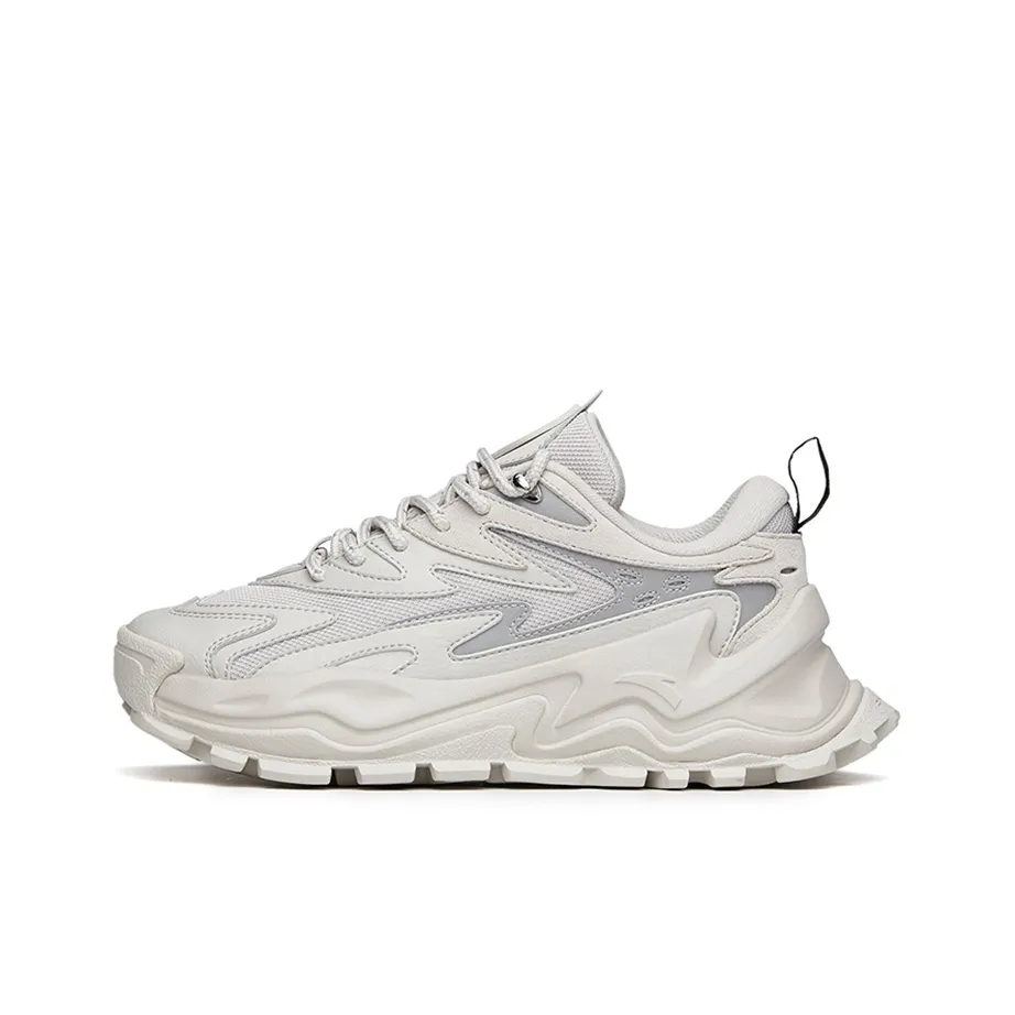 ANTA Hot Shock Absorbers Противоскользящие Устойчивые к истиранию Низкий Топ Толстая подошва Кроссовки Женские Серые