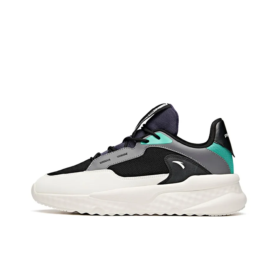 Anta Unruly Series Cushioning Low Top Casual Shoes Men's Black White Purple