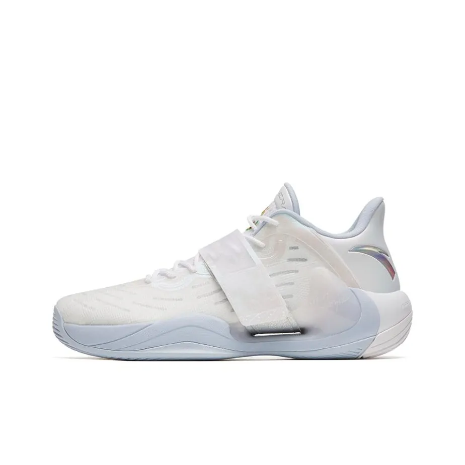 Anta Water Flower 4 Cushioning Anti Slip And Wear Resistant Low Top Basketball Shoes White