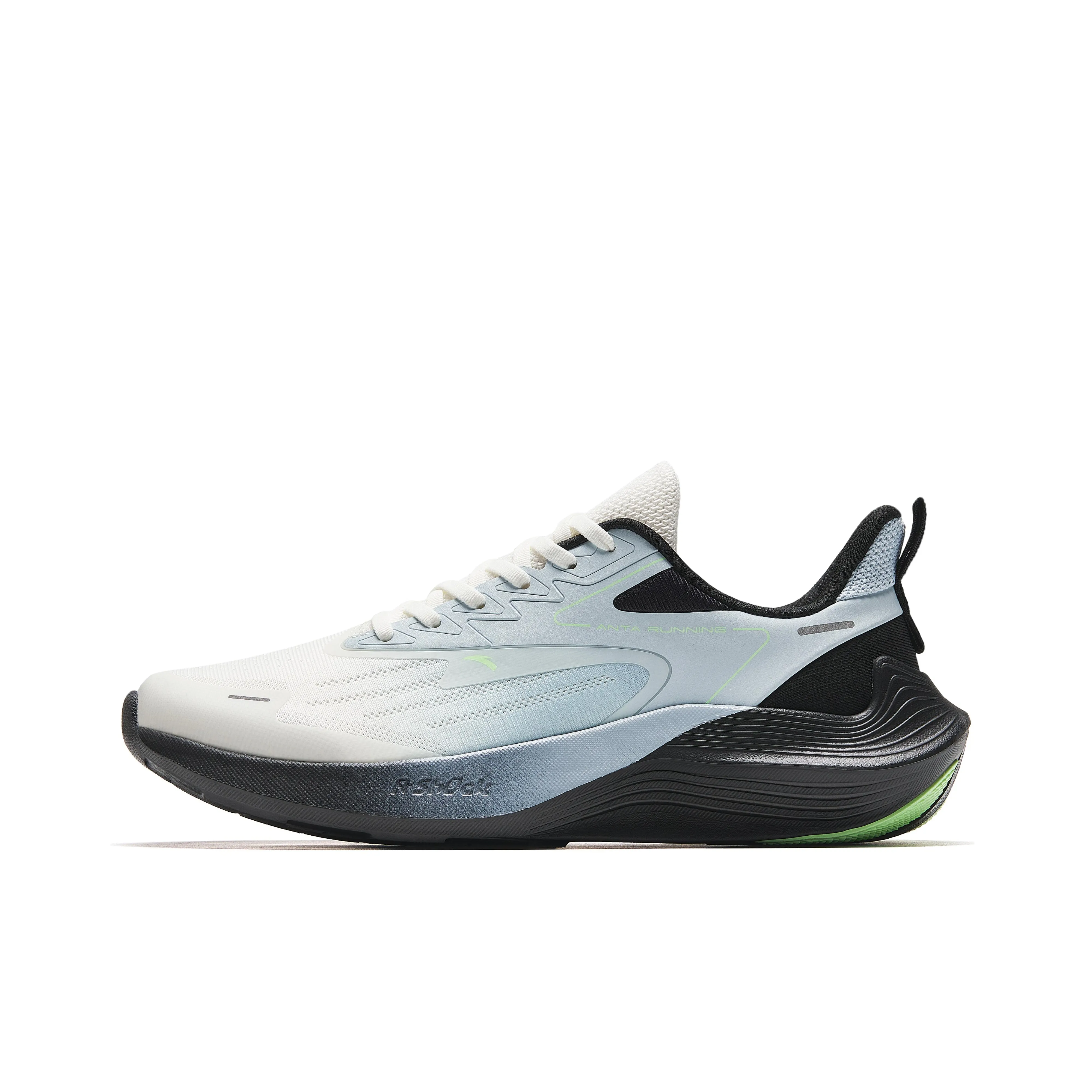 Anta New Stinger Anti Slip And Wear Resistant Lightweight Low Top Sprint Running Shoes Men's White Blue Black