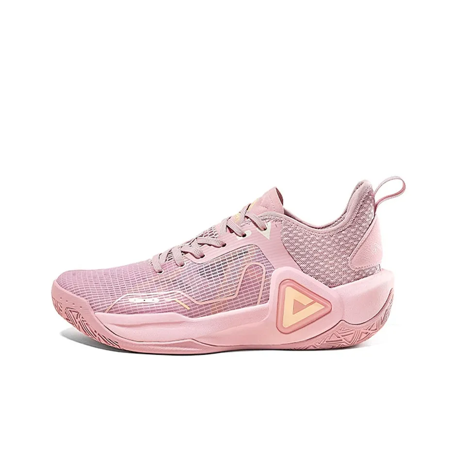 PEAK Sonic Boom 1,0 Амортизаторы Slip-resistant устойчивые к истиранию дышащие низкий топ баскетбольные кроссовки Мужской Розовый