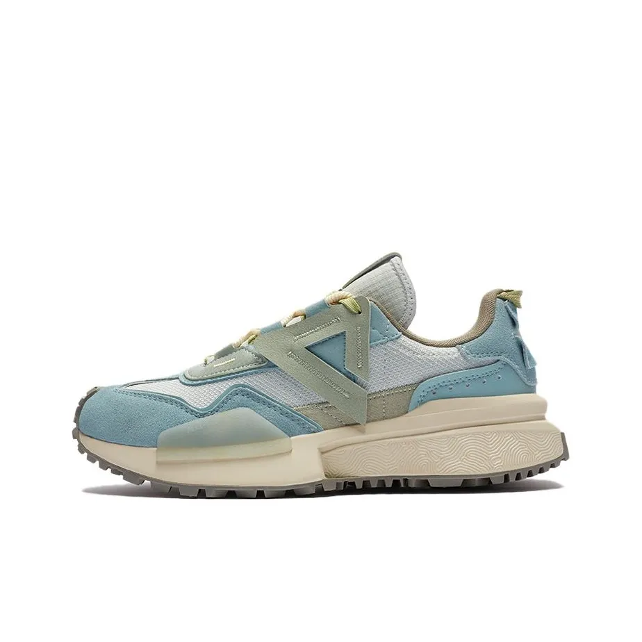 PEAK 70S Амортизация Износостойкий Низкий Топ Повседневная Обувь Мужская Серый Зеленый