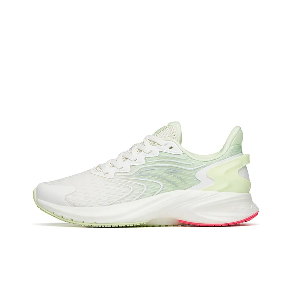 Anta Antelope Run 2 Abrasion Resistant Breathable Low Top Running Shoes Women's White Green