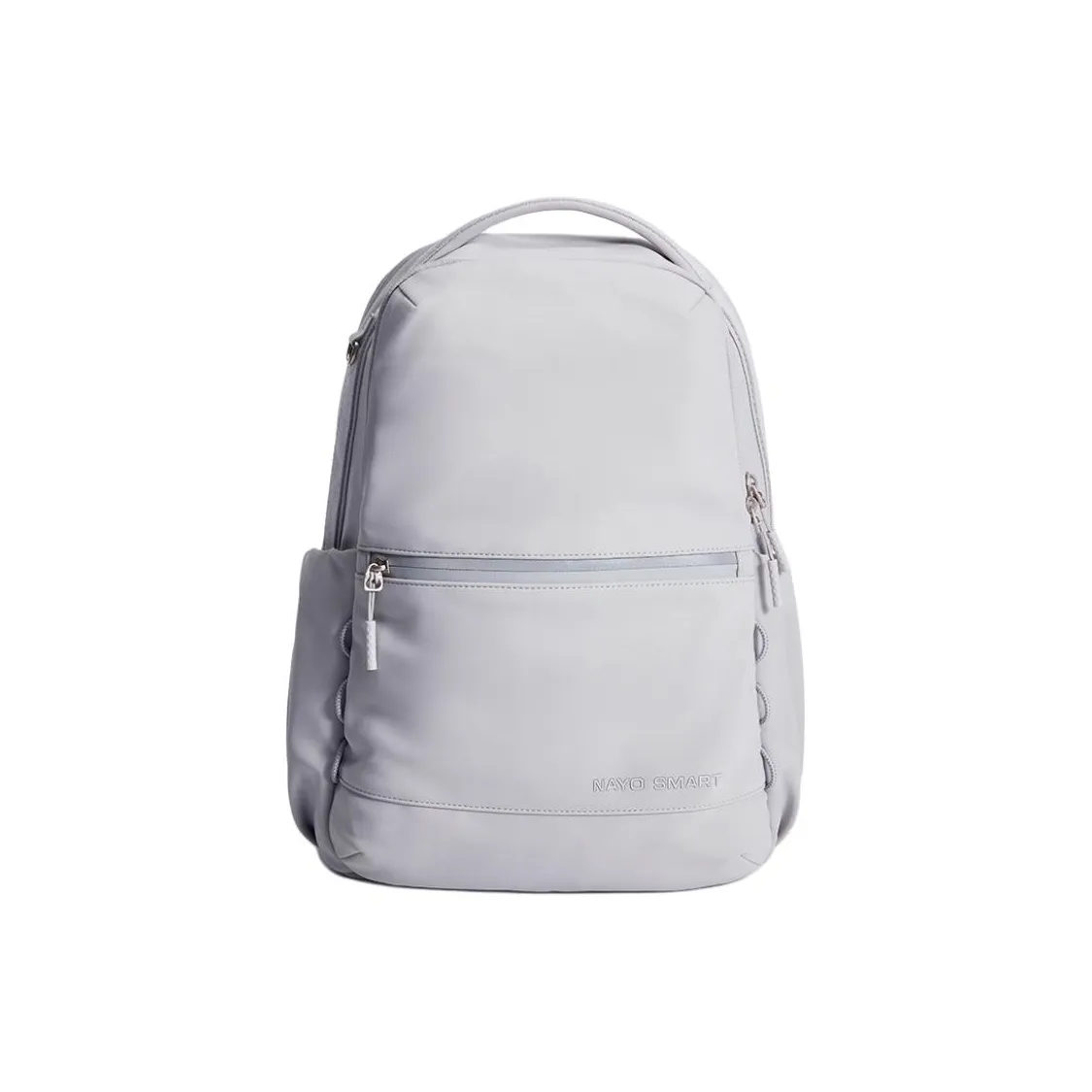 NAYO SMART Skin Fabric Backpack Medium Size Women's Gray/Purple/Grass Green