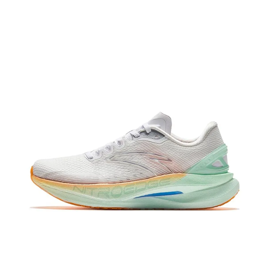 Anta Champion 2nd Gen Pro Cushioning Anti Slip And Wear Resistant Low Top Running Shoes Women's Pure White