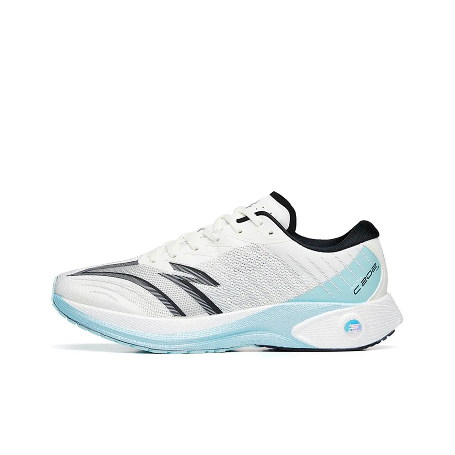 Anta C202 4.0 Cushioning Anti-Slip And Wear-Resistant Low-Top Running Shoes Men's White Black Blue