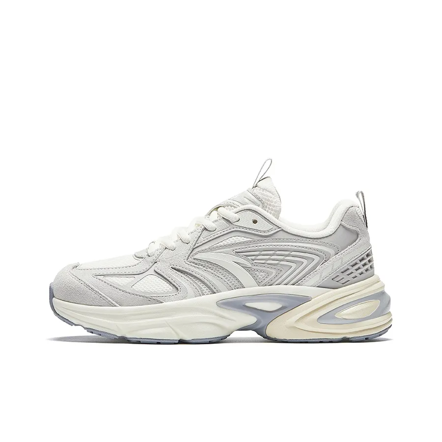 Anta Millennium Glacier Slip Resistant Height Increasing Low Top Casual Shoes Women's Cumulus Gray