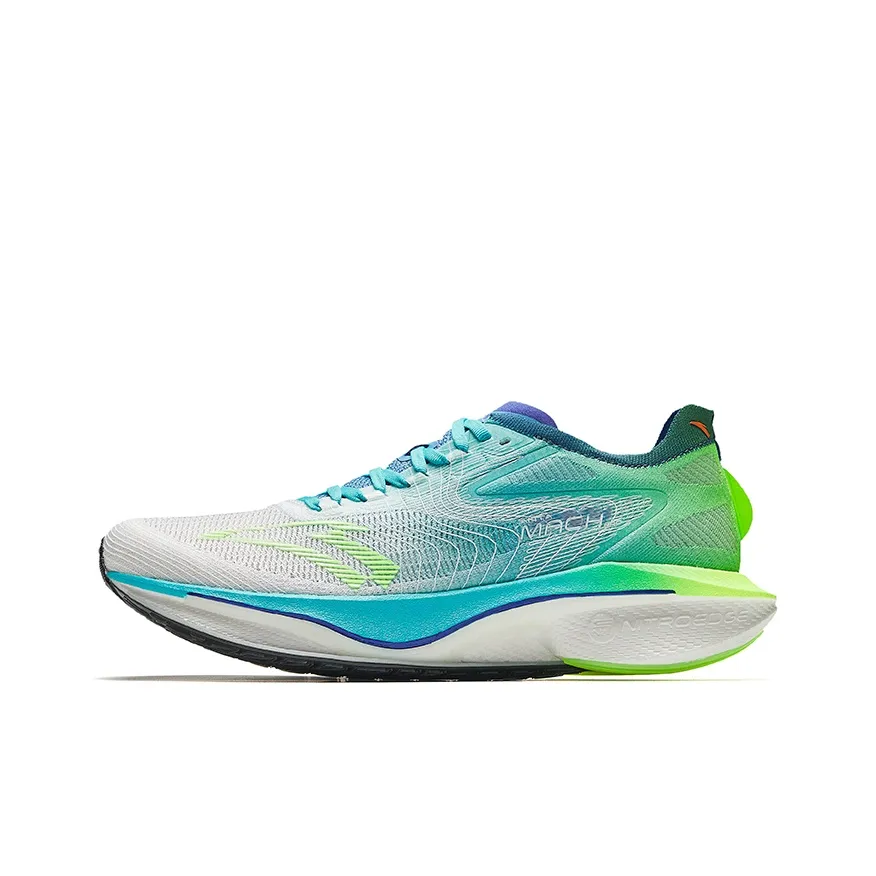 Anta Mach 4 Generation PRO Durable Breathable Lightweight Low-Top Running Shoes Men's Papyrus White