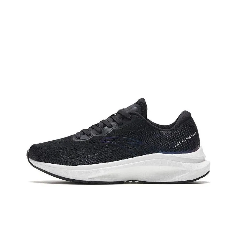Anta Champion Running Shoes Lite Anti Slip And Wear Resistant Breathable Low Top Running Shoes Women's Black White