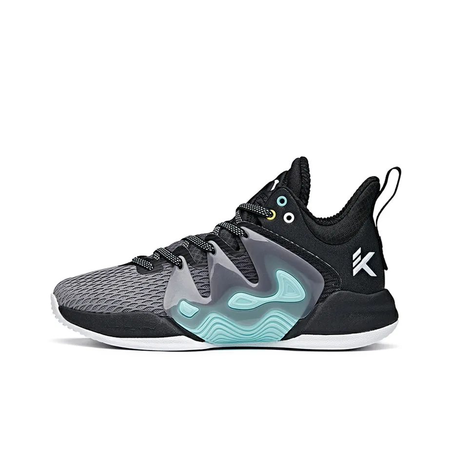 Anta Mountain 1 Wear-Resistant Slip-Resistant Low-Top Performance Basketball Shoes Men's Black Gray
