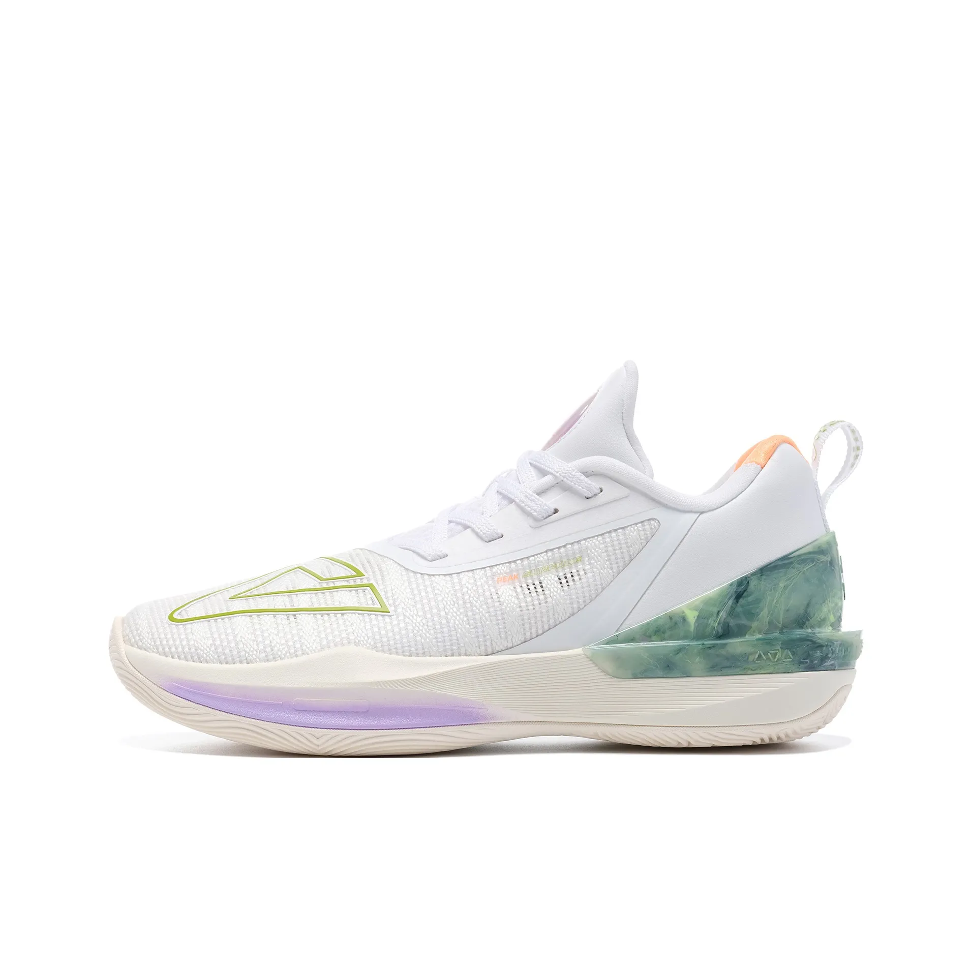 PEAK State Maximums Trigonometric 3.0 Basketball Shoes Men's Low Top Baymax/Bean Sprout Green