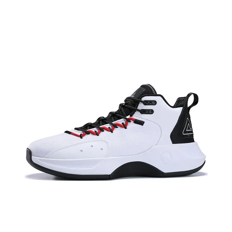 PEAK Nomadic Low Топ Баскетбольные кроссовки Мужской Белый черный