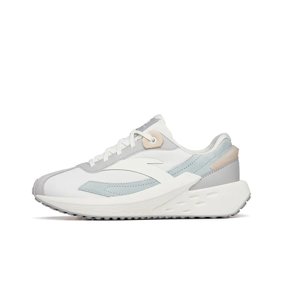 Anta Icing Cushioning Anti Slip And Wear Resistant Low Top Sports Casual Shoes Women's White Gray Green