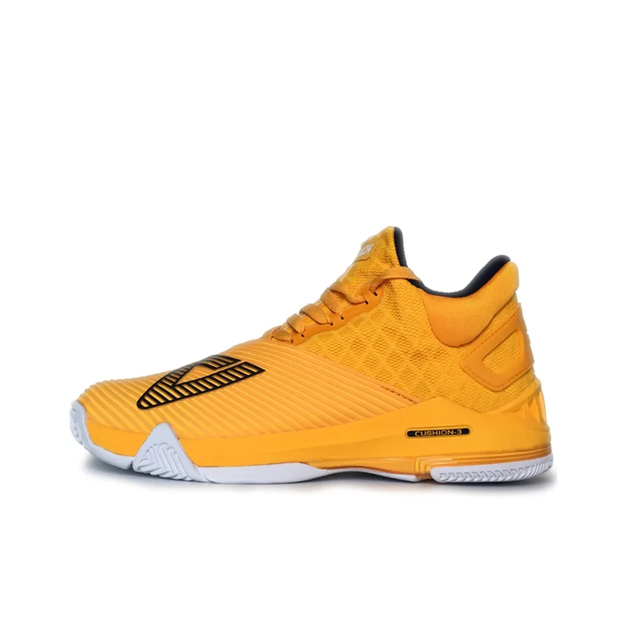 PEAK State Extremely Large Triangle 1.0 Anti Slip Wear Resistant Mid Top Performance Basketball Shoes Men's Yellow