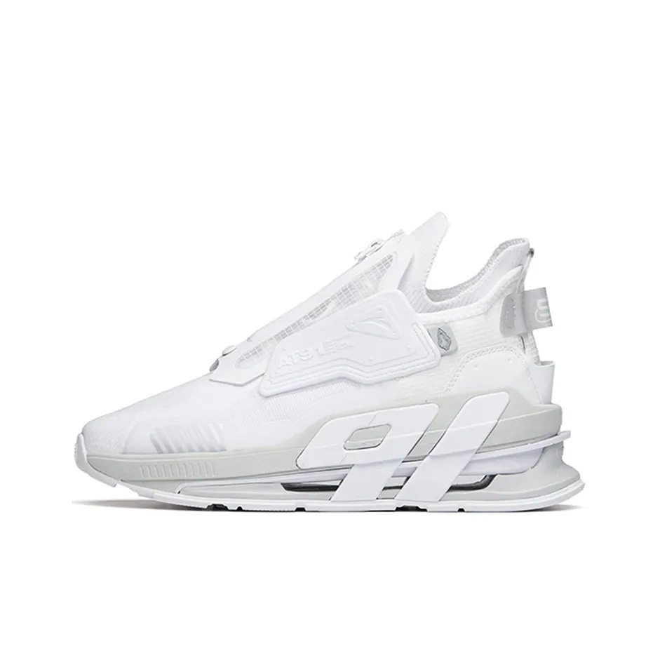 Anta AT91 Abrasion Resistant Breathable Low Top Running Shoes Men's Anta White