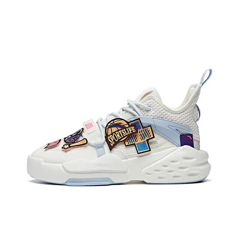 ANTA Baas Velcro 'White Blue' Women's