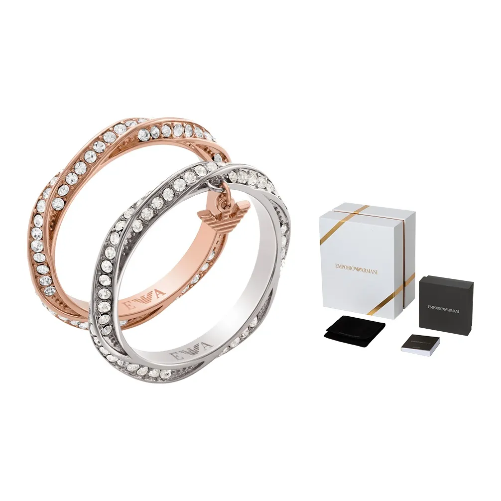 EMPORIO ARMANI Кольца из нержавеющей стали женские розовое золото