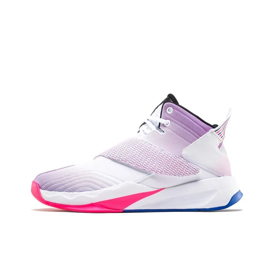 PEAK State Pole Wear Resistant High Top Performance Basketball Shoes Men's Rose Red