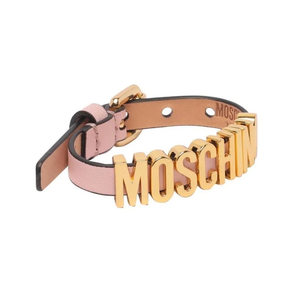 MOSCHINO Телячья кожа Браслеты Женские Коричневый