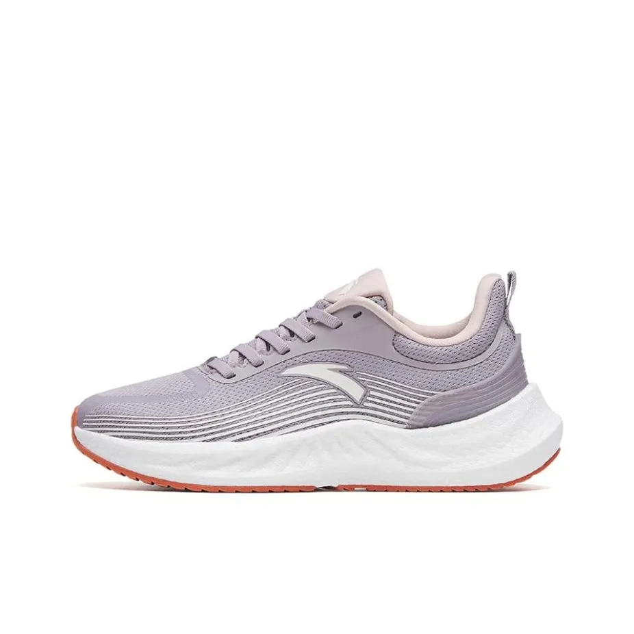 Anta Martian Foam Abrasion Resistant Breathable Low Top Running Shoes Women's Magic Carpet Gray