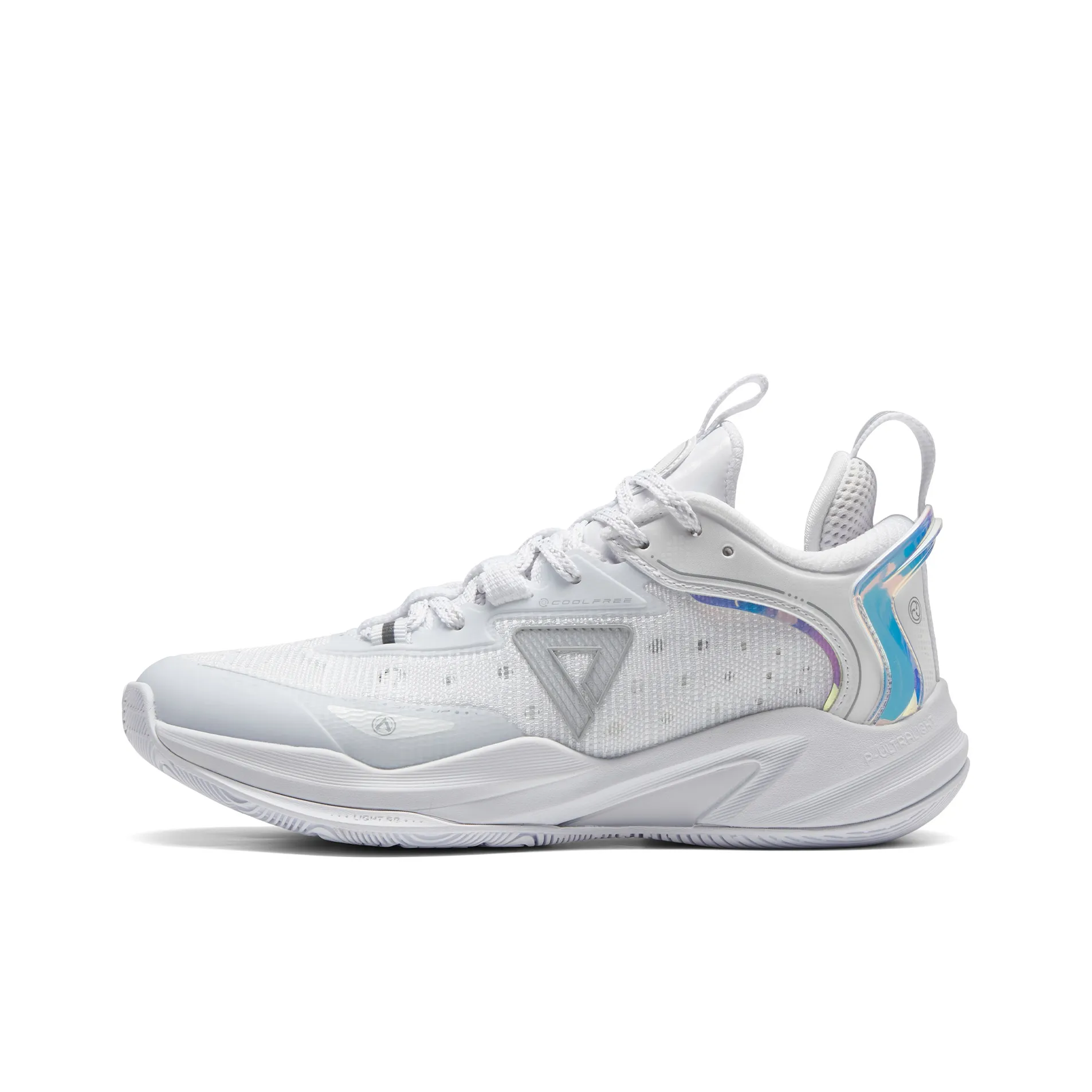 PEAK Lightweight Spirit 1.0 Low Top Performance Basketball Shoes Women's Ethereal White & Blue