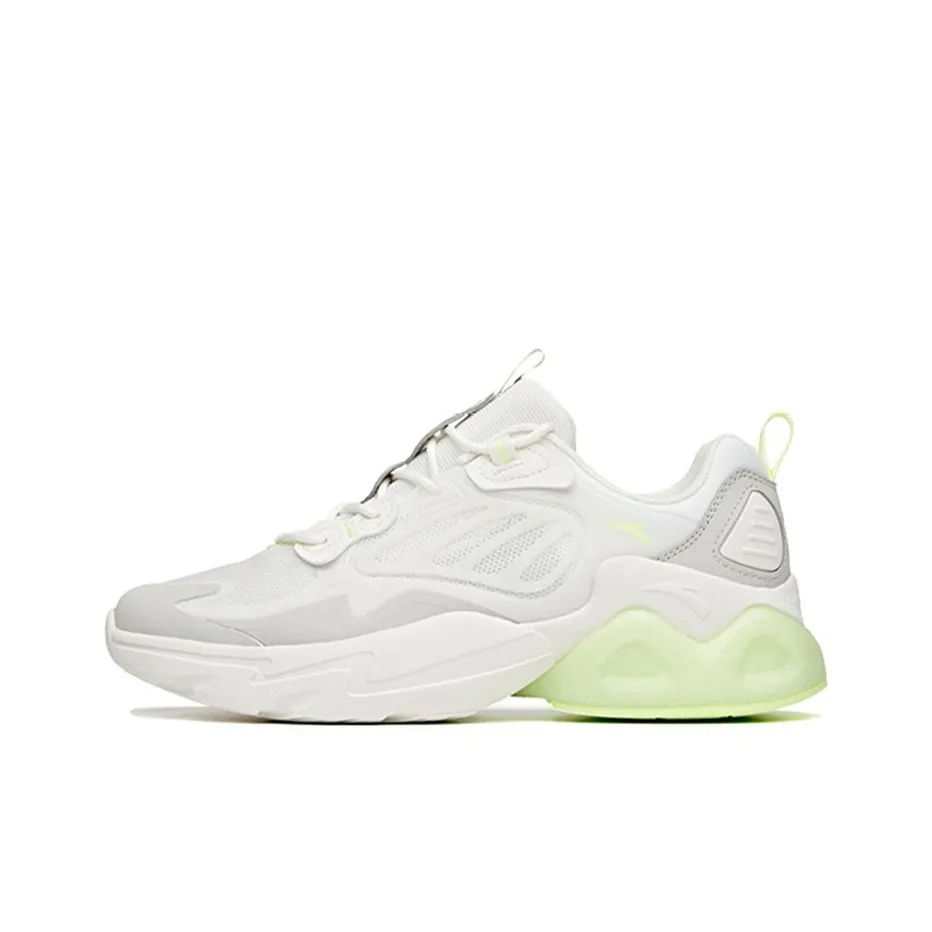 Anta Millennium 2.0 Cushioning Anti-Slip And Wear-Resistant Low-Top Chunky Sneakers Men's White Green