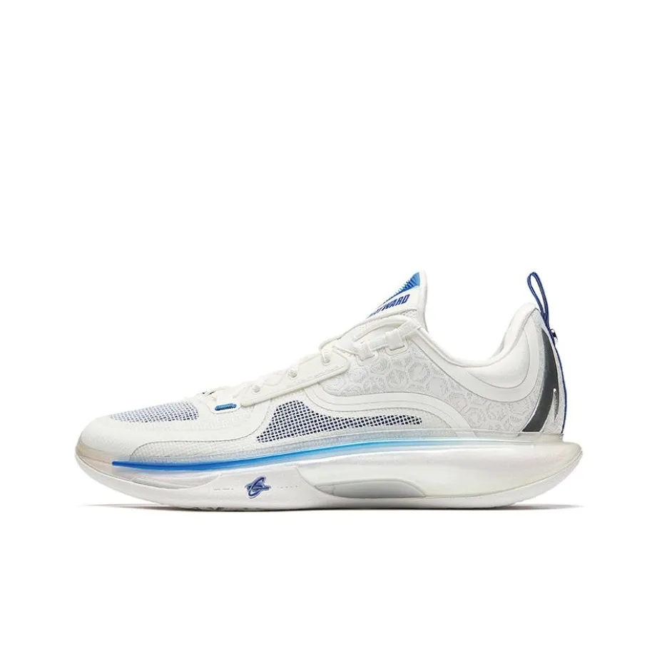Anta GH5 Gordon Hayward 5 Full Blood Full Phoenix Cushioning Rebound Low Top Basketball Shoes Men's White Silver Blue