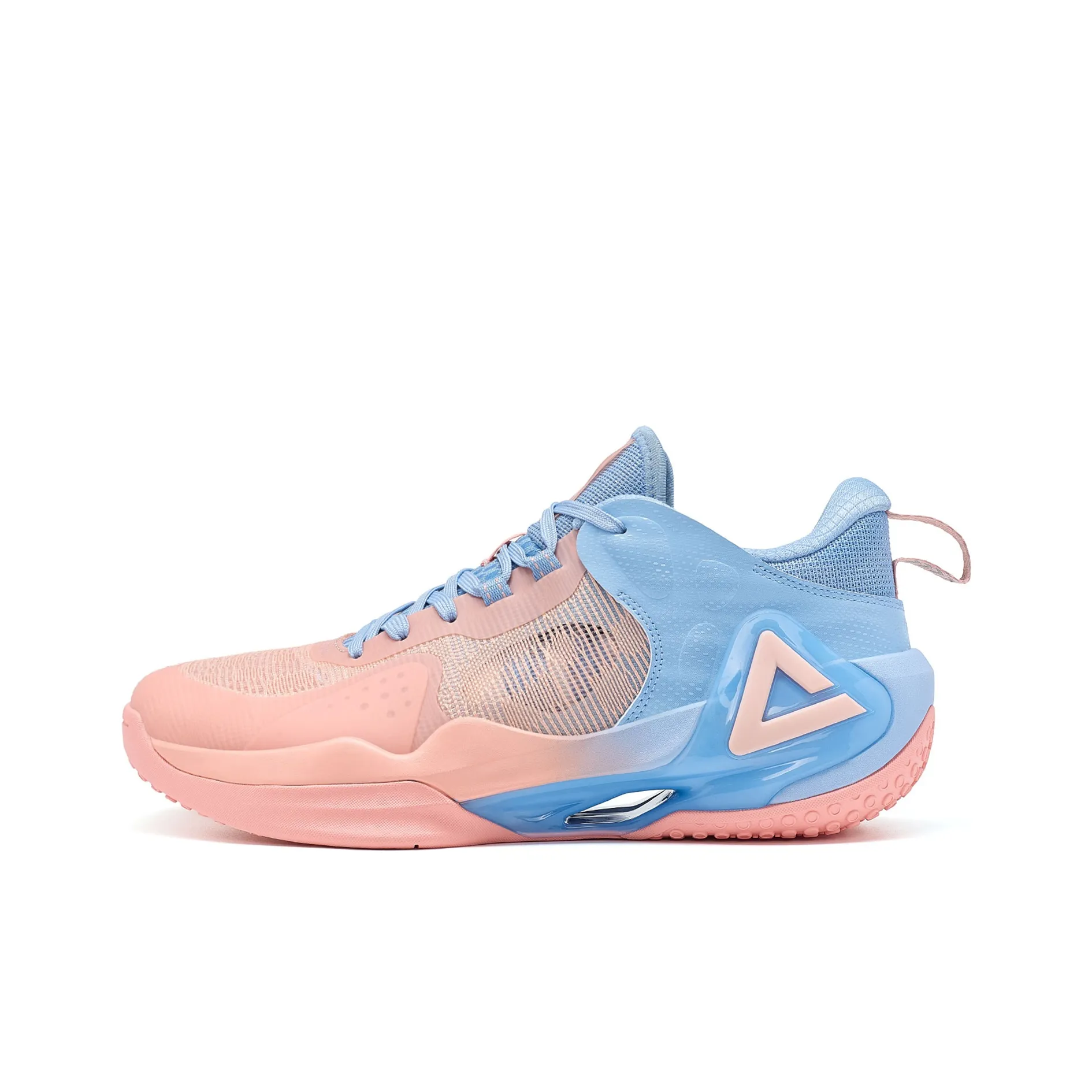 PEAK Sonic Boom 2.0 Basketball Shoes Men's Low Top Pink Sky Blue