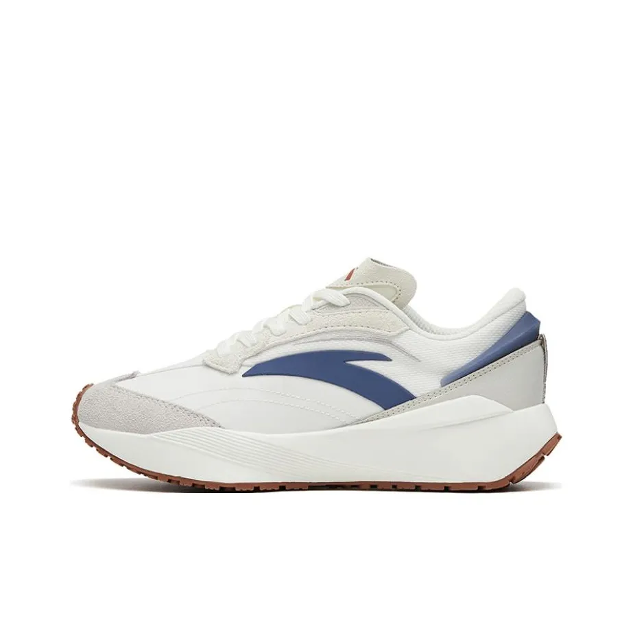 ANTA Rock Candy Slip-Resistant Abrasion-Resistant Lightweight Low-Top Спортивная Повседневная Обувь Женская Белая Синяя