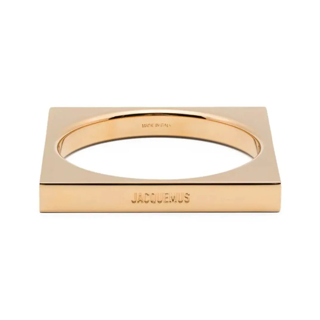 Jacquemus Алюминиевые браслеты женские золотые