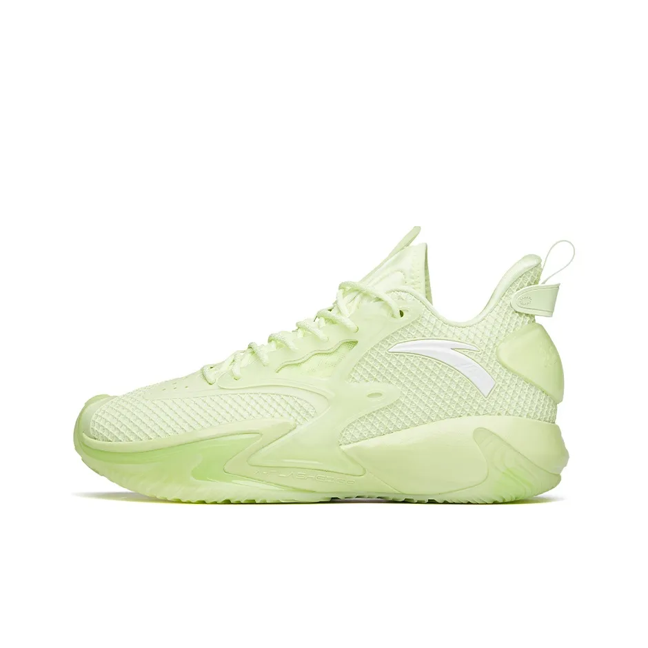Anta Shock Wave 3 Pro Low-Top Basketball Shoes Neon Green