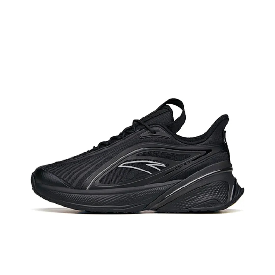 Anta C37 2.0 Cushioned Slip Resistant Low Top Running Shoes Women's Black