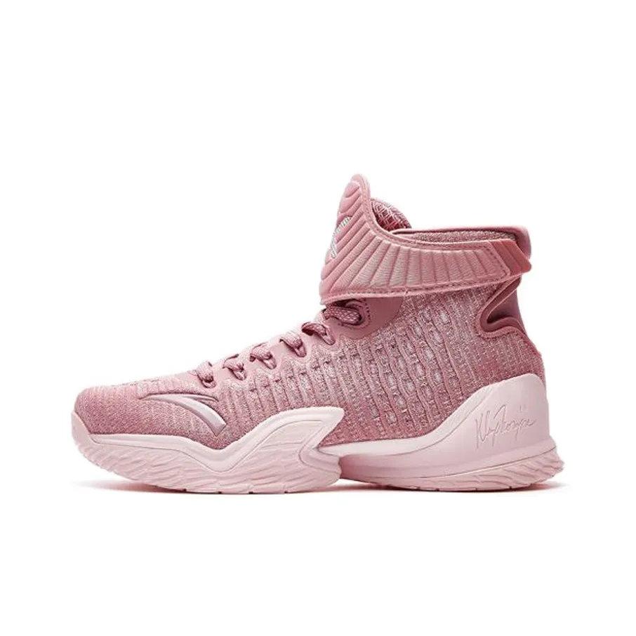 Anta KT3 Rebound Abrasion-Resistant Coverage Cushioning Slip-Resistant High-Top Basketball Shoes Men's Pink