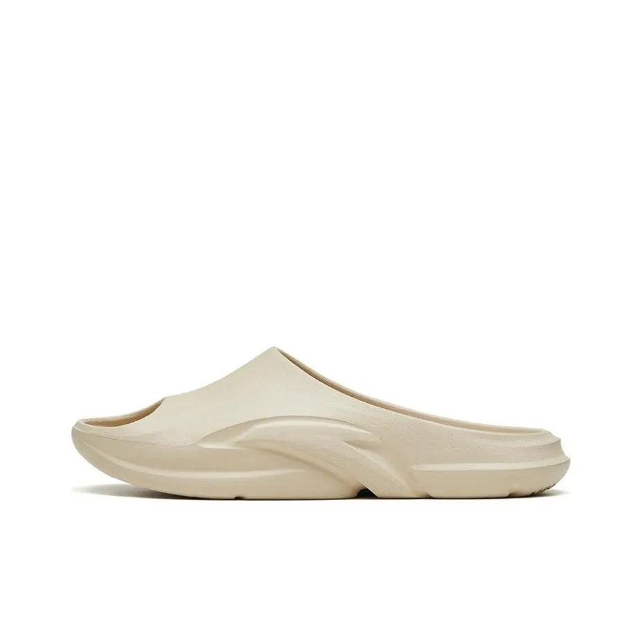 Anta Sheepskin Slide Slippers Men's Beige