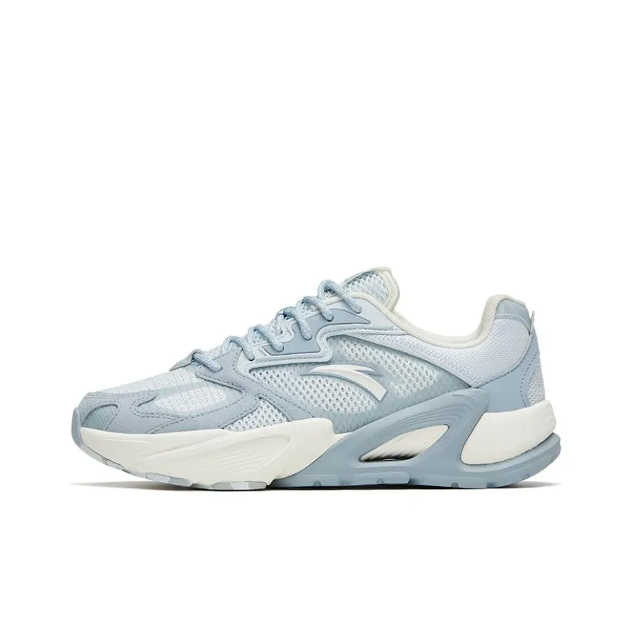 ANTA Millennium 6 Slip Устойчивый к истиранию Низкий Топ Спортивная повседневная обувь Женская Облачный серый