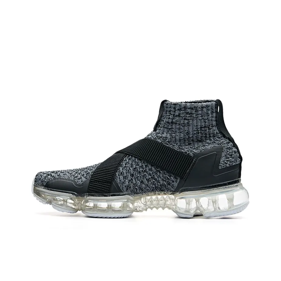 ANTA SEEED Stream Glow Casual Shoes Men's High Top Black Gray