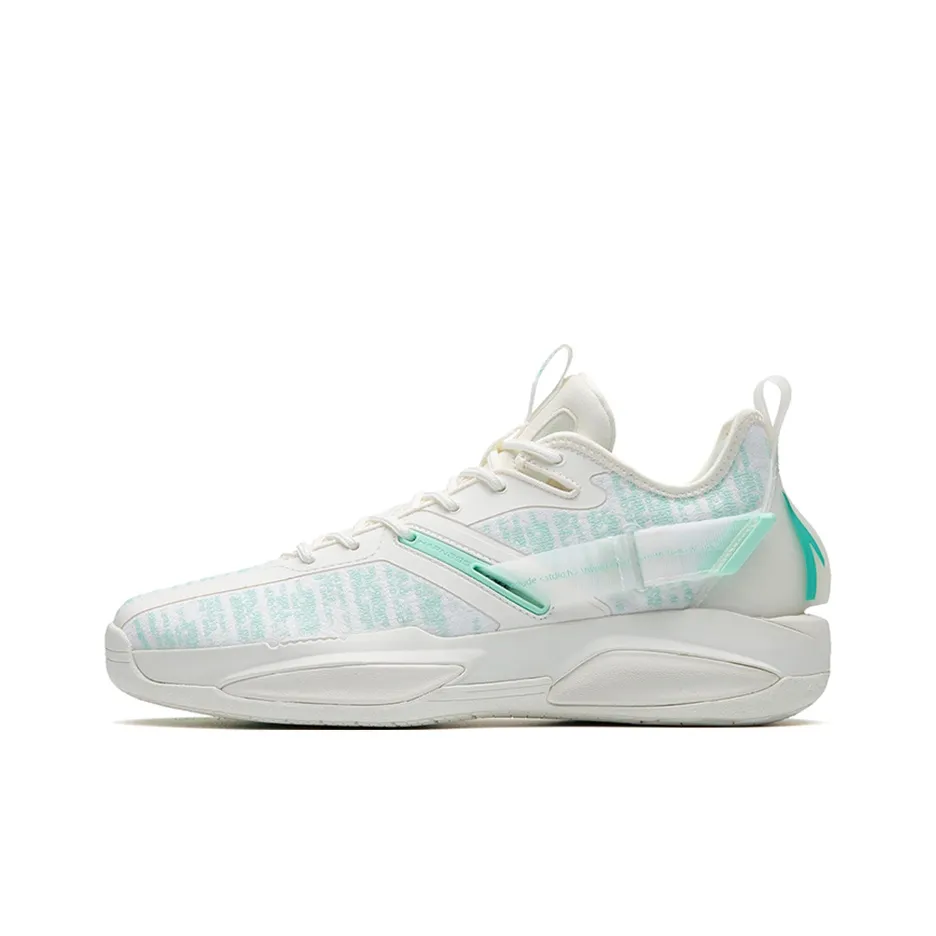 Anta GH3 Shock Absorbers Slip Resistant, Abrasion Resistant, Breathable Low Top Basketball Shoes Men's White Green