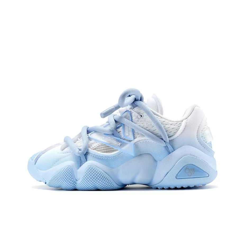 PEAK State Pole 6371 Anti-Slip Wear-Resistant Low-Top Sports Casual Shoes Women's Blue White
