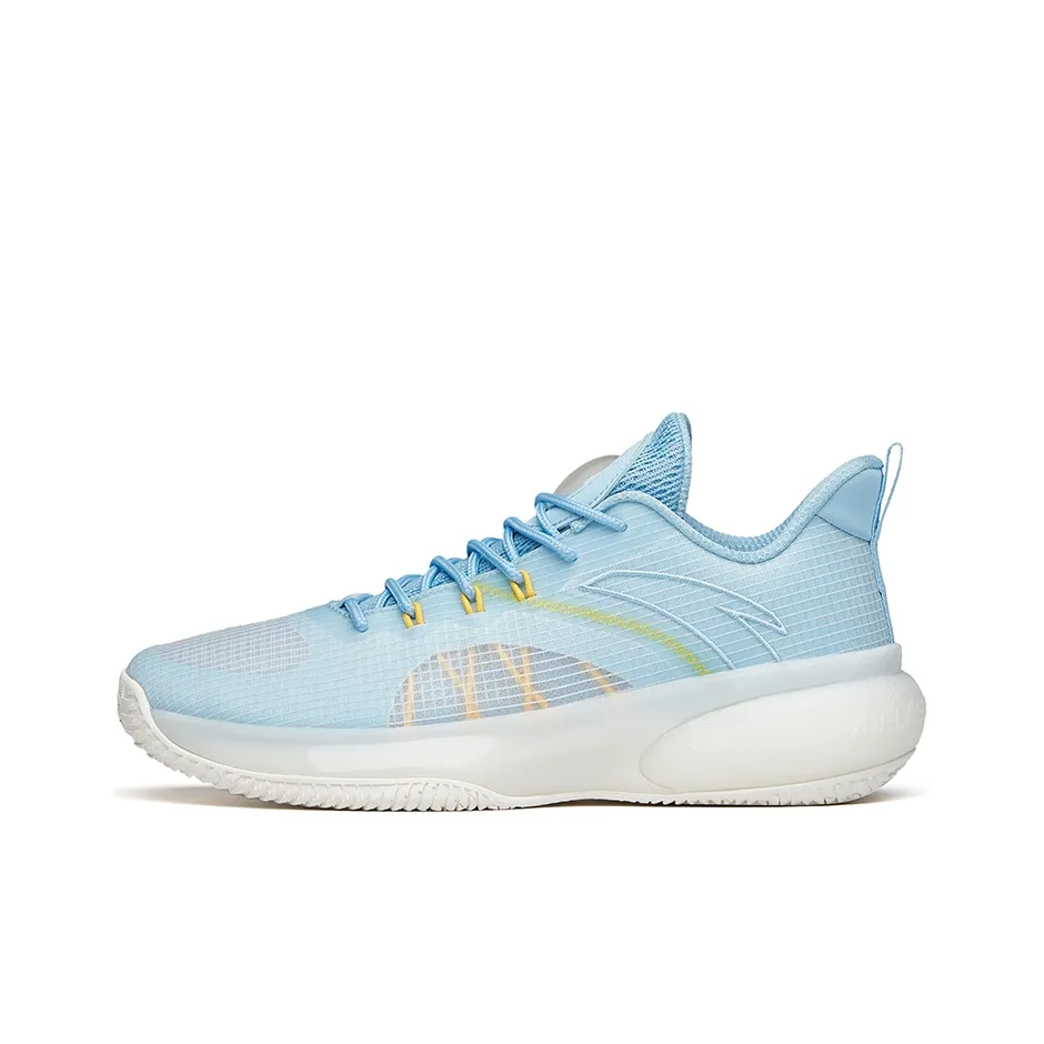 ANTA Cement Busters Разрушитель цемента Светлая коллекция Bubble Low Топ Баскетбольные кроссовки для игры Мужской Waterfall Синий