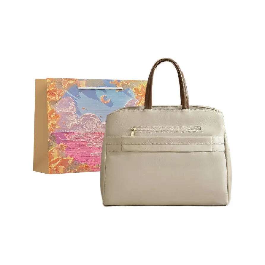 BRINCH Оксфорд Ноутбук Сумка Стандартная Женская Абрикос Элегантный Черный