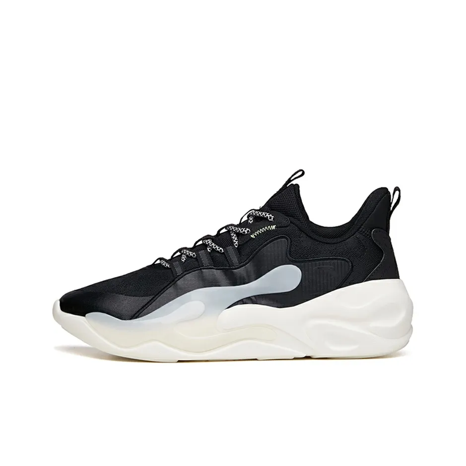 ANTA Chao Worship 2,0 Life Collection Противоскользящий Устойчивый к истиранию Низкий Топ Casual Мужской Черный Белый